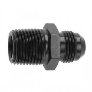 black Straight AN  NPT Pipe Adapter Fitting